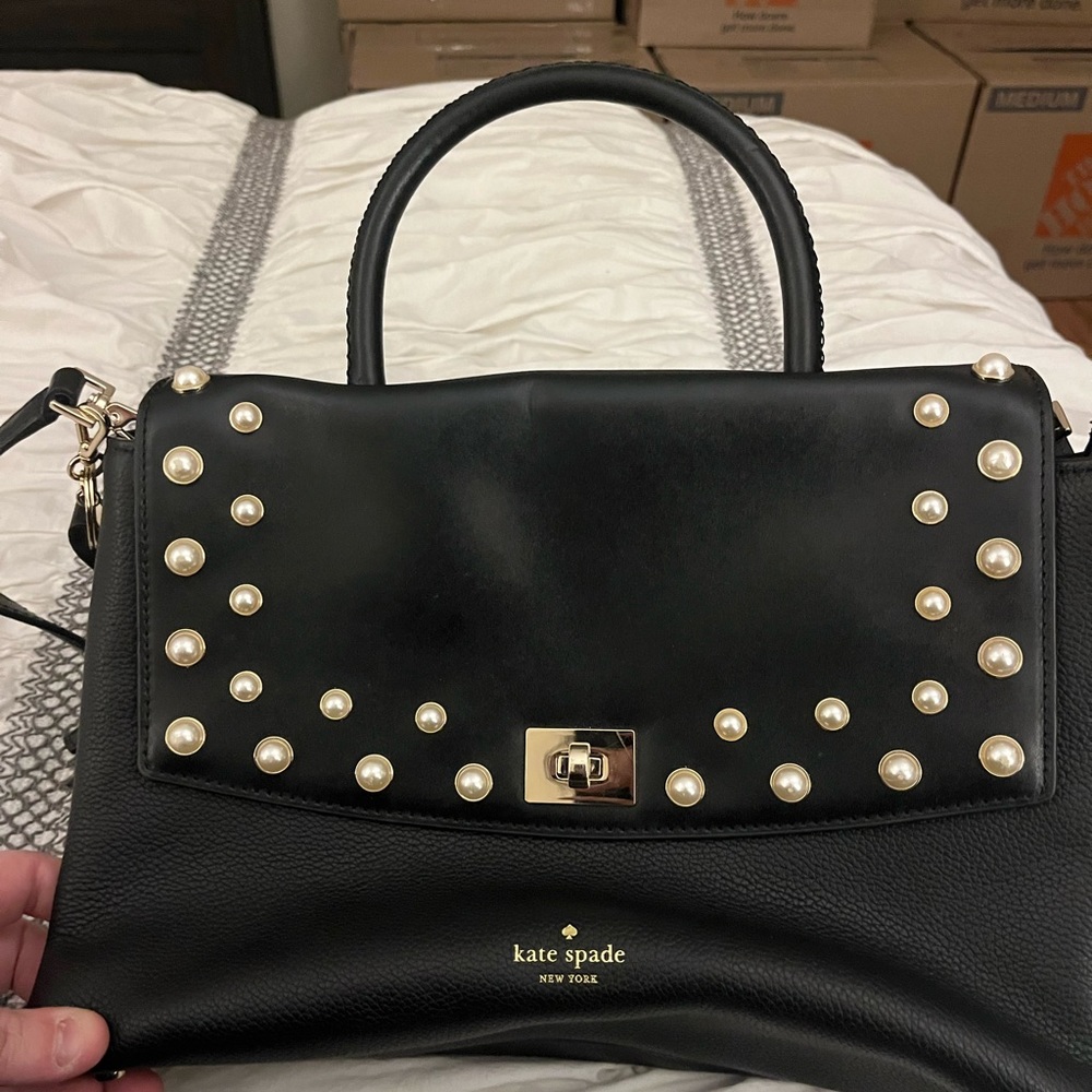 Kate Spade Pearl Studded handbag with shoulder strap